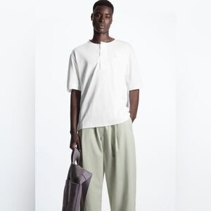 COS relaxed Fit Henley Shirt Men’s Size Unknown